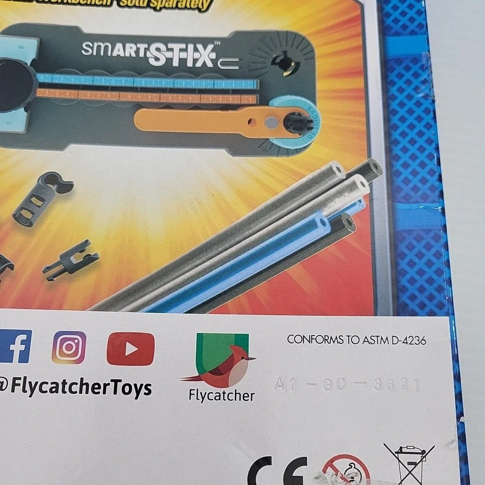 SmartStix Airplaine Model Building Kit‎ 165+ Pieces w/ Free App FlycatcherToys